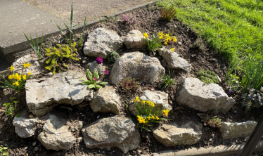 New flower border in Wildridings, Bracknell